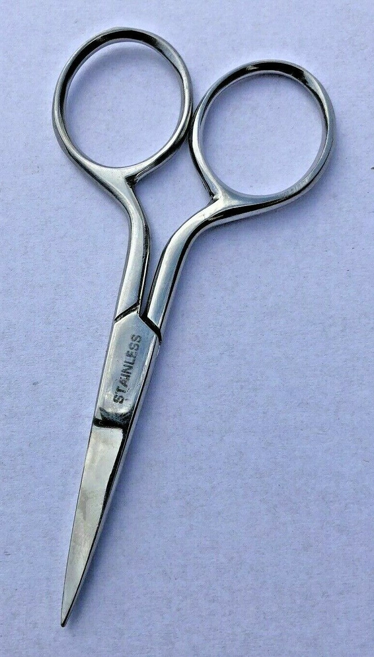 Professional Finger Toe Nail Scissors STRAIGHT TIP Stainless Steel Manicure