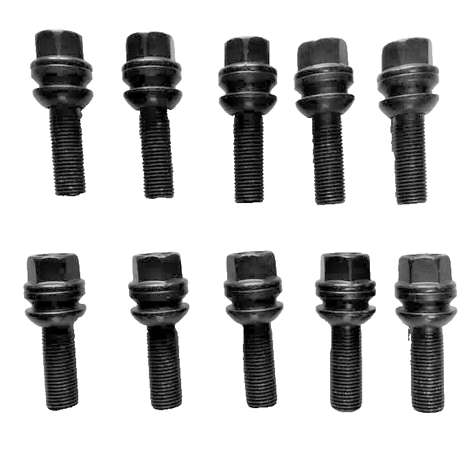 Porsche Wheel Spacers 20mm + Extended O.E Bolts Set Of 2 in Black 5x130 PSR9Line