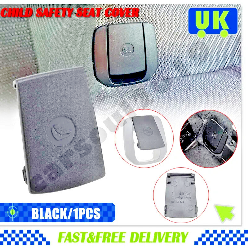BMW Rear Childs Seat Fitting ISOFIX Trim Cover Flap in Black OE 17949110 7319686