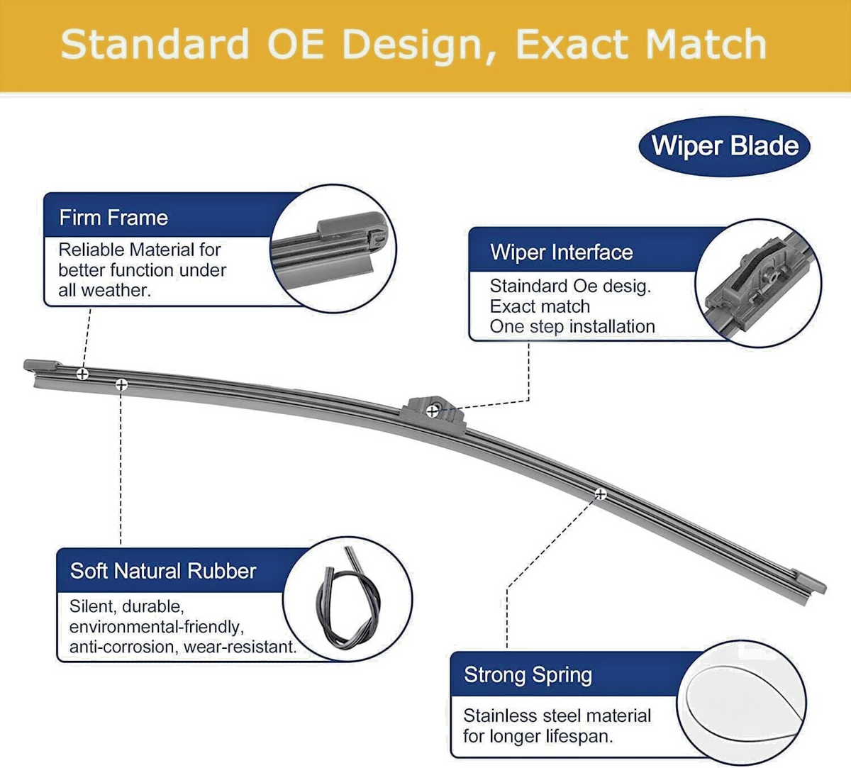 Rear Wiper Blade BMW X1 F48 2014 Onwards