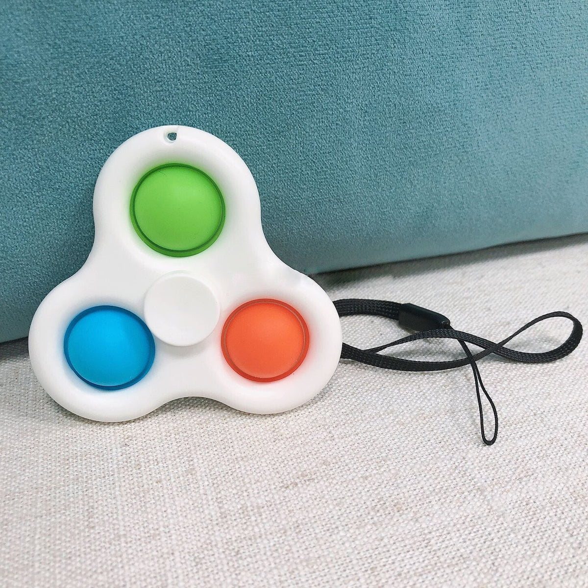 Simple Dimple Pop It Push Fidget Spinner Bubble Sensory Autism Toy Stress Relief