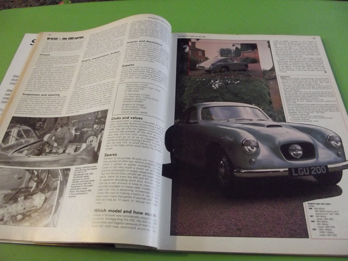 THOROUGHBRED AND CLASSIC CARS MAGAZINE JUNE 1983  #C4