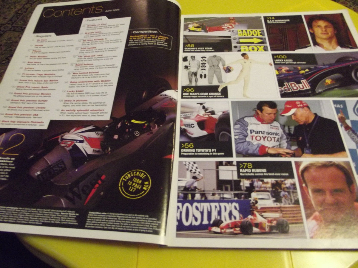 F1 RACING MAGAZINE JUNE 2005 #c3