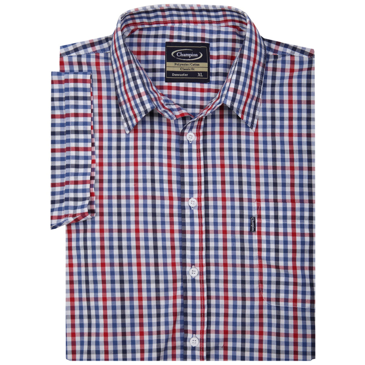 Mens Doncaster Short Sleeve Countrywear Check-Shirt