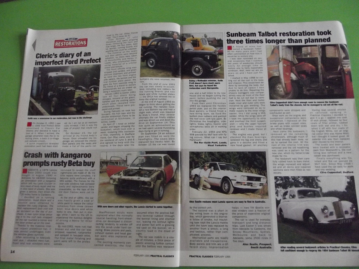 PRACTICAL CLASSICS AND RESTORERS FEBRUARY 1995 #c1