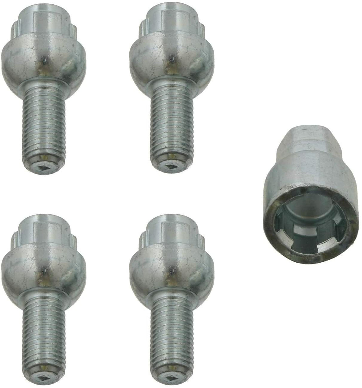 4x M12 x 1.5 Locking Wheel Bolts Radial Seat BMW / AUDI / VW / MERCEDES / FEBI