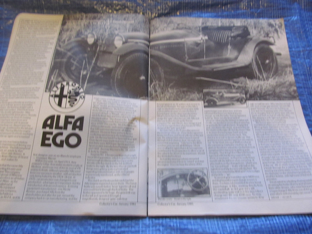 1981 JANUARY COLLECTORS CAR MAGAZINE / RALLY RILEY MGB TEST XK120 LAUNCH  #bk1