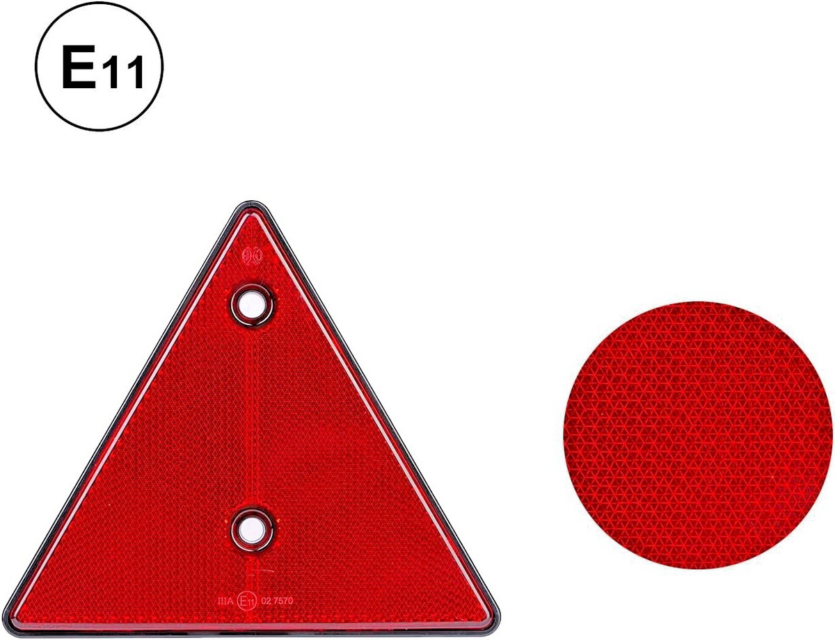 RED TRIANGLE REFLECTOR