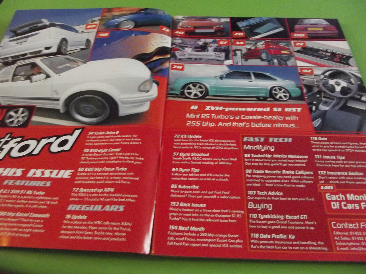 FAST FORD MAGAZINE SEPTEMBER 2002  #C5 RS ESCORT BODYKIT