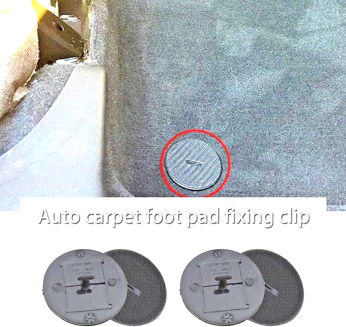 Floor Mat Clips Qty of 4 Universal Fitment