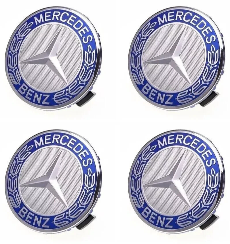 Mercedes Alloy Wheel Centre Hub Caps 75mm A B C E S M Class ML CLA