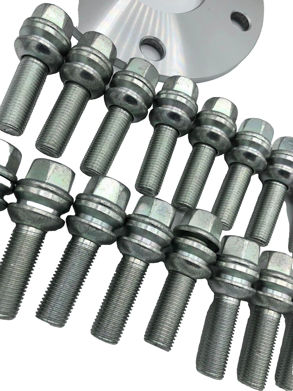 Porsche Wheel Spacers 7mm + Extended OE Bolts Set Of 4 in Silver 5x130 PSR9Line