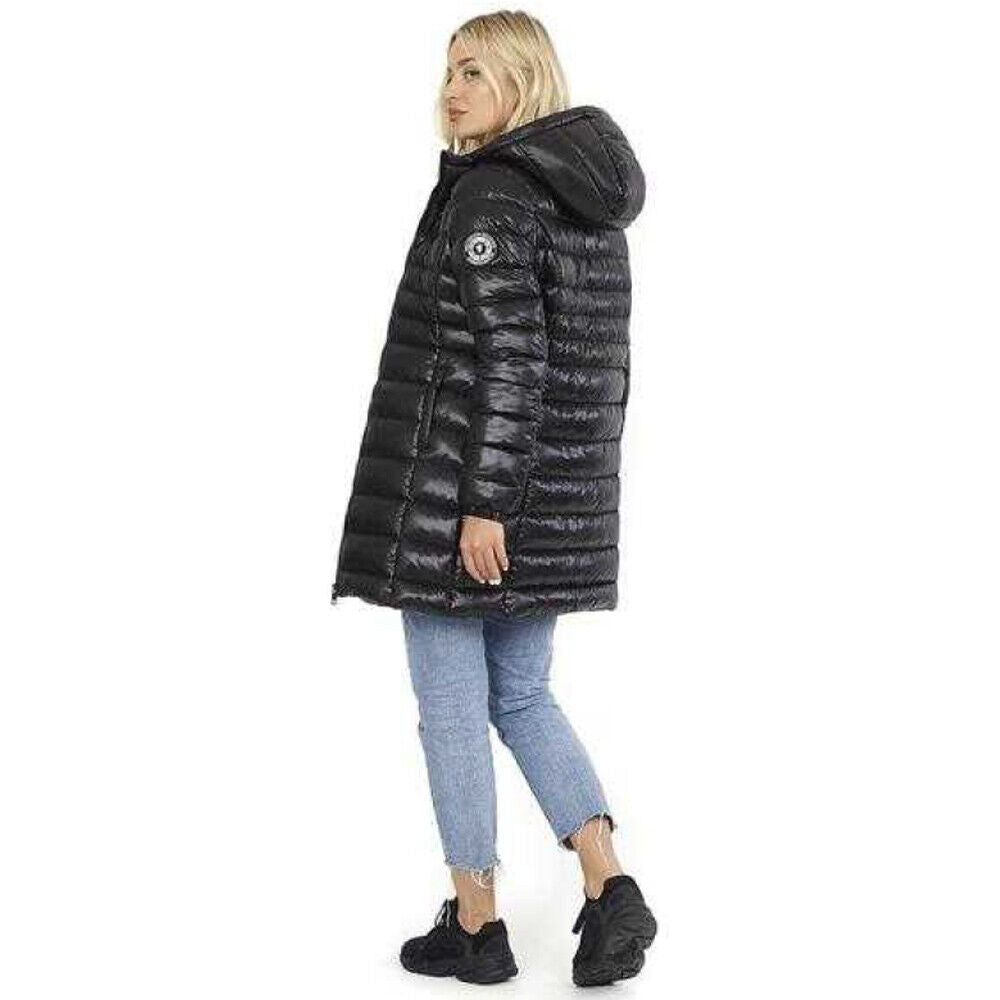 Womens Everett Long2 Padded Hooded Jacket