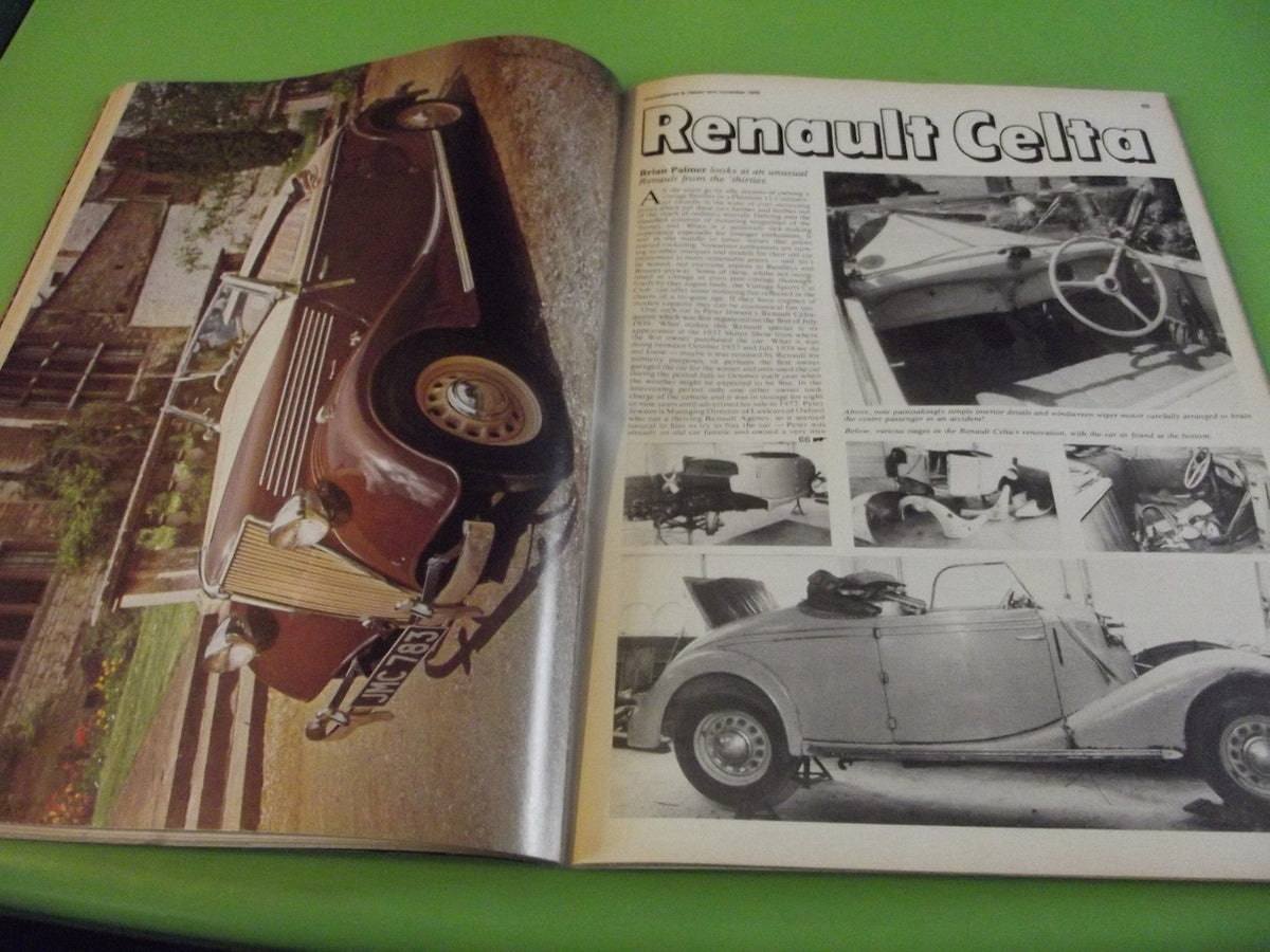 THOROUGHBRED AND CLASSIC CARS MAGAZINE NOVEMBER 1979 #C4