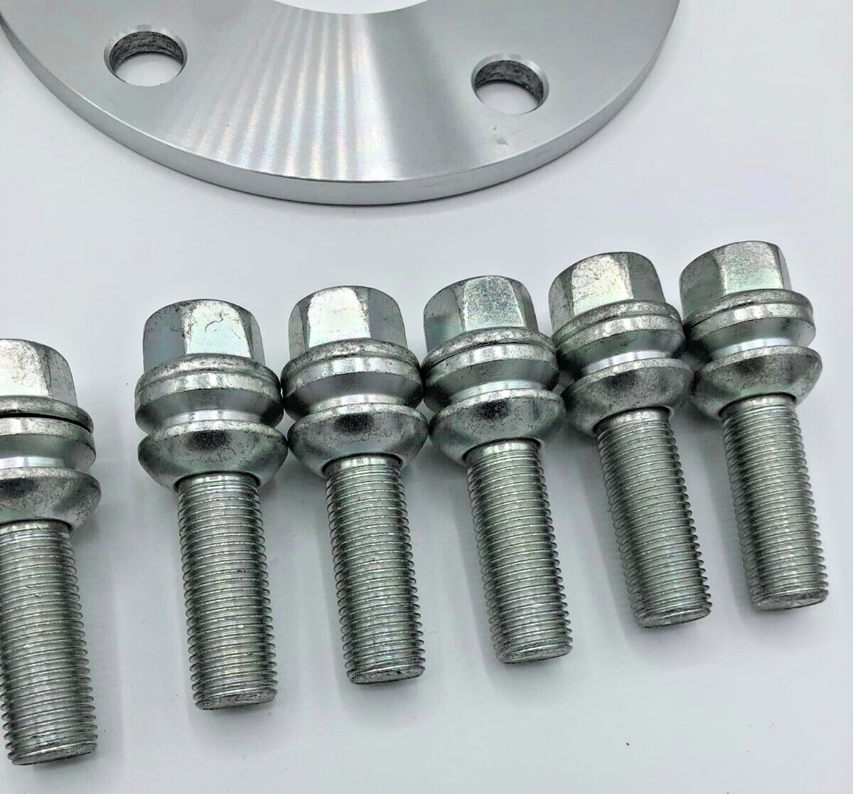 Porsche Wheel Spacers 7mm + Extended OE Bolts Set Of 4 in Silver 5x130 PSR9Line
