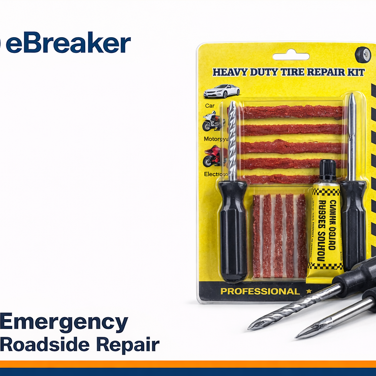 Emergency Tyre Repair Kit – Heavy Duty Puncture Fix for Car Motorcycle,Van Truck