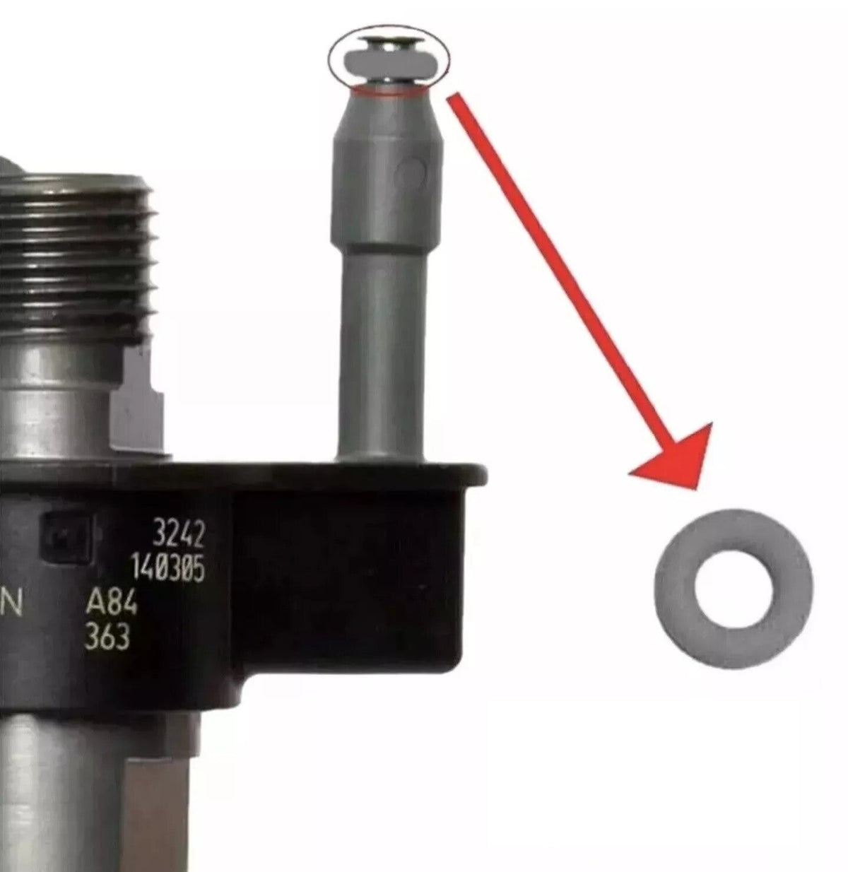 MERCEDES BENZ OM642 OM651 Rubber O Ring Diesel Injector Leak Off Seal Nozzle X6