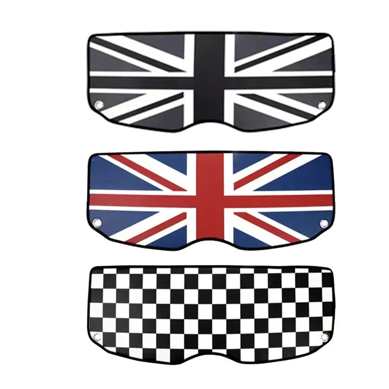 Parcel Shelf Leather Pad Black & White Checker Style - Mini R50 R53 2001 - 2006