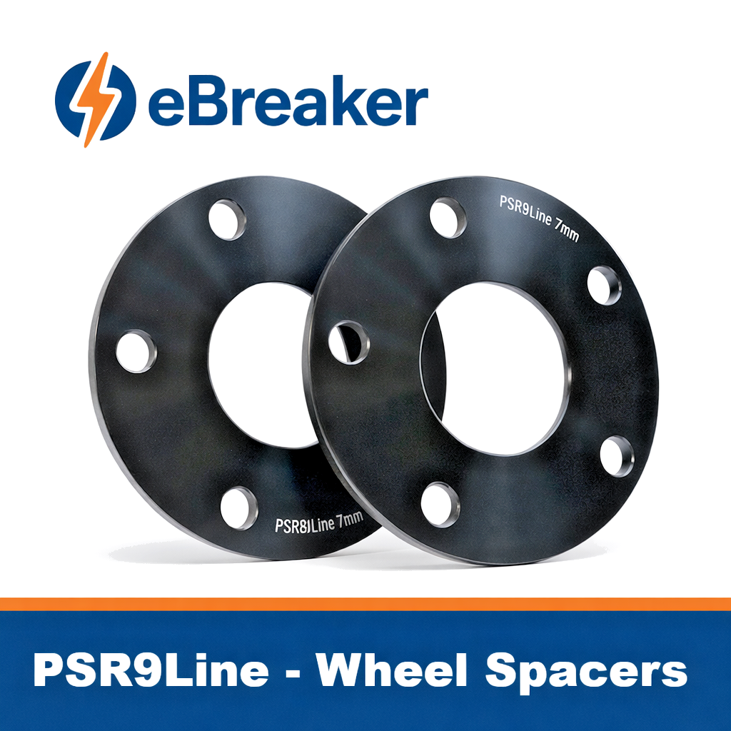 PORSCHE 7mm Wheel Spacers 5x130 With Extended O.E Bolts  Precision Fit in Black