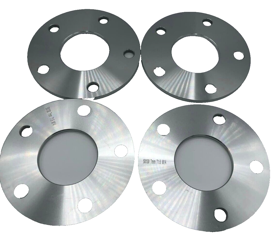 Porsche Wheel Spacers 7mm + Extended AF Bolts Set Of 4 in Silver 5x130 PSR9Line