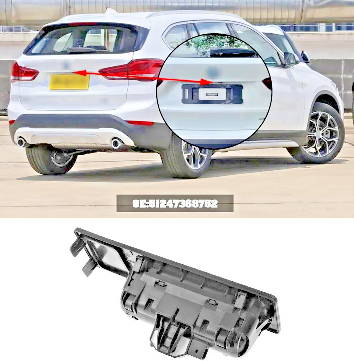 BMW X 1 2 3 4 5 6 Series Tailgate Boot Trunk Handle Switch 51247368752 X5M X6M