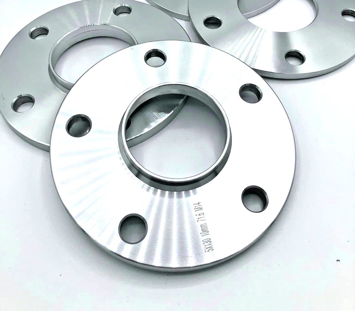 Porsche Wheel Spacers 15mm 5x130 Silver Bolt on Kit Pair Fits 911 Cayman Boxster