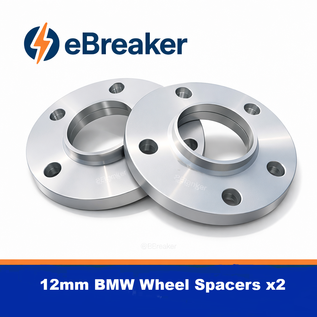 BMW 12mm Wheel Spacers 5x120 Hubcentric Bolt on Kit x4, Precision Fit in Silver