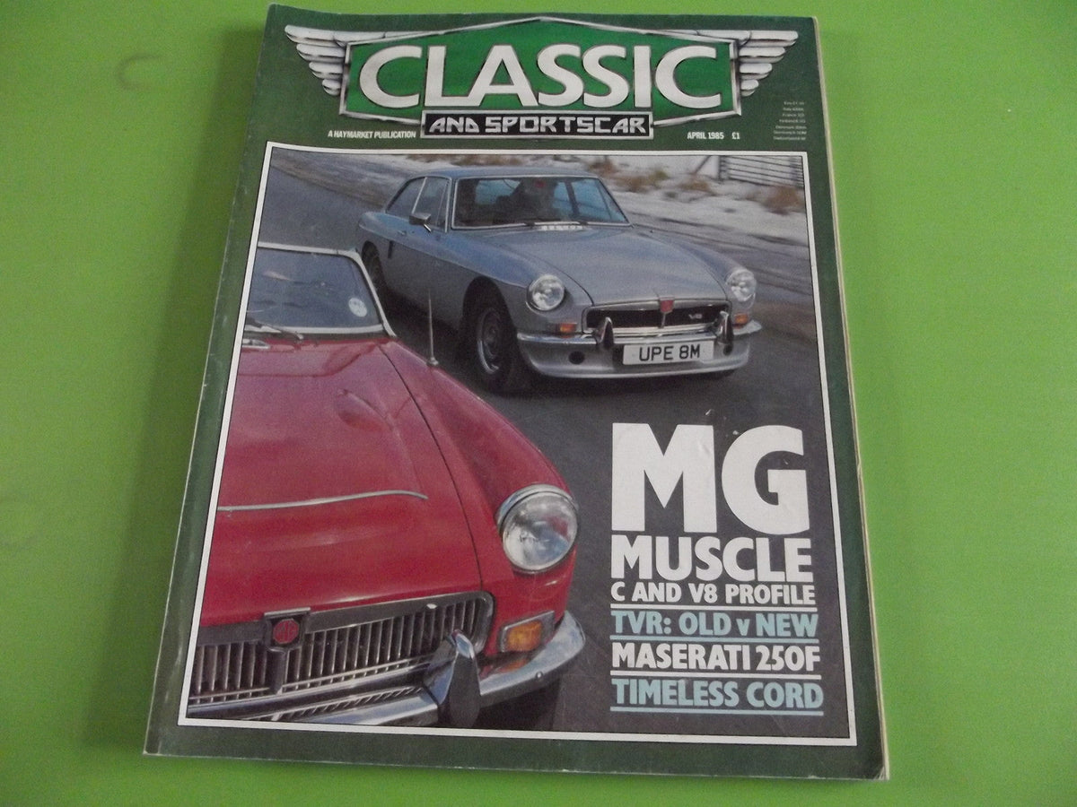 CLASSIC AND SPORTSCAR MAGAZINE APRIL 1985 #c1
