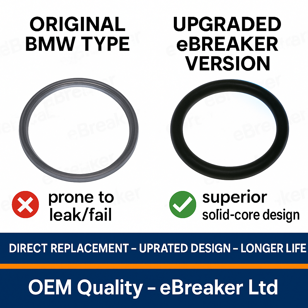 BMW Turbo Intercooler Pipe Seal Ring #13718596850 Stops Boost Leaks New Version.