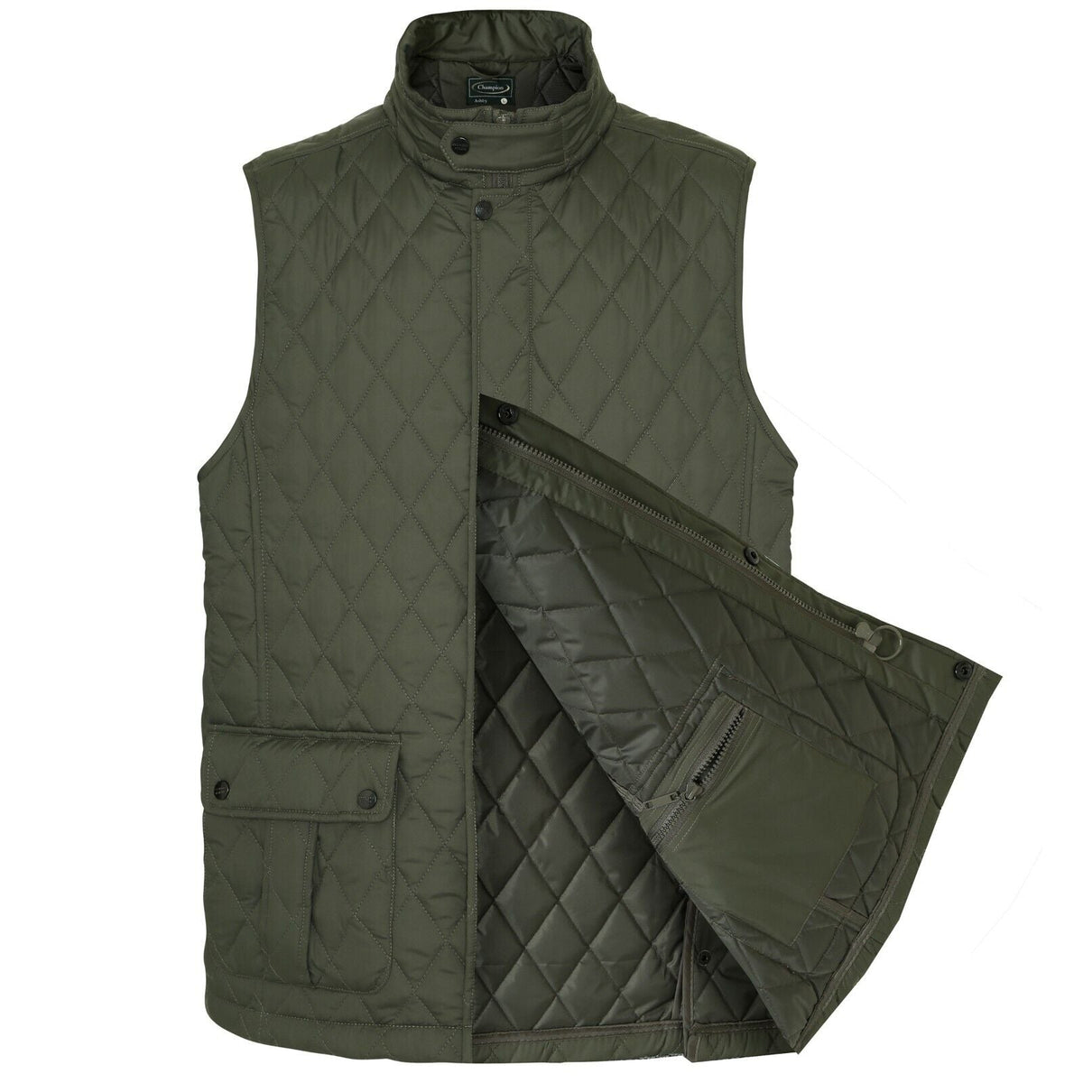 Mens Ashby Multipocket Diamond Quilted Gilet