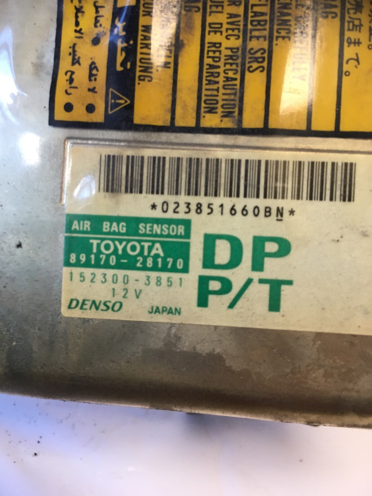 Airbag ECU Control Module Sensor From Toyota Previa 2002 - 05 Gen 2