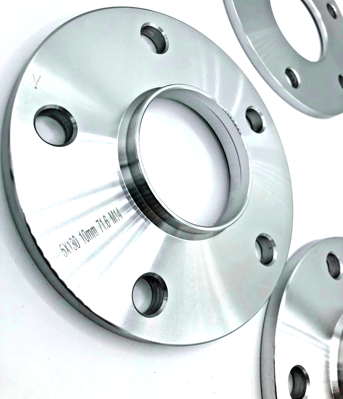 PORSCHE 15mm Wheel Spacers 5x130 With Extended AM Bolts Precision Fit in Silver