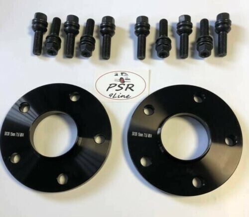 Porsche Wheel Spacers 20mm + Extended O.E Bolts Set Of 4 in Black 5x130 PSR9Line