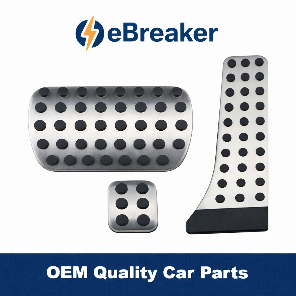 NEW Mercedes AMG Sport Pedal Covers Set 3PC Stainless Steel For A B C E S SL SLC