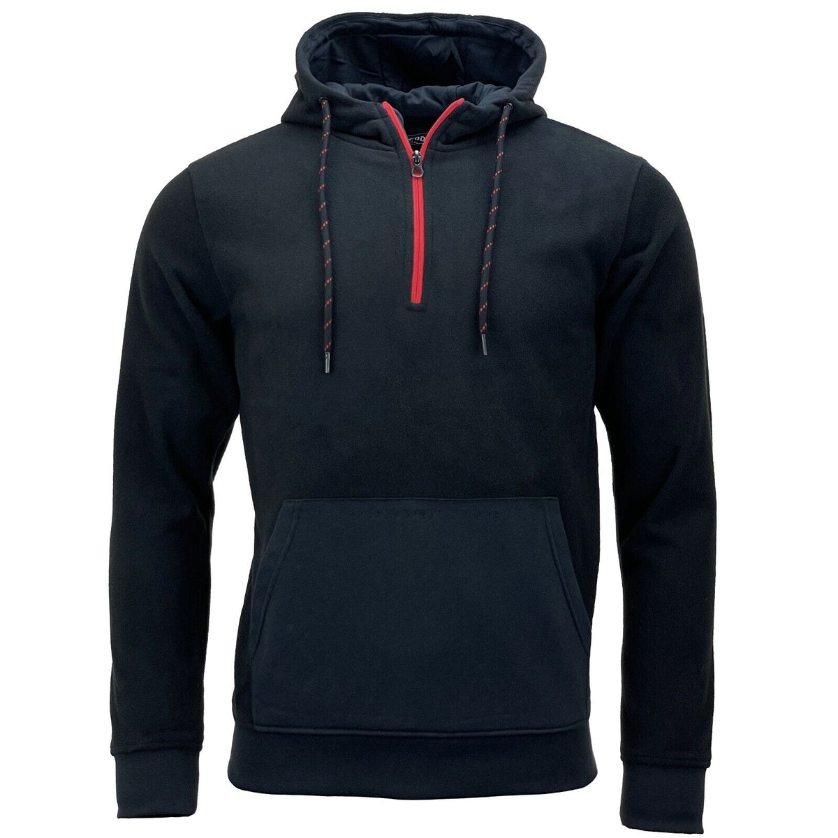 Mens Franco Zip Neck Fleece Hoodie