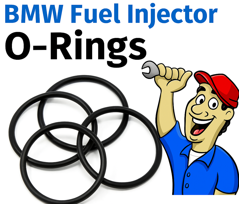 BMW M47 Diesel Fuel Injector Rubber Viton O-Ring Seal Leak Repair set of 4xPcs.