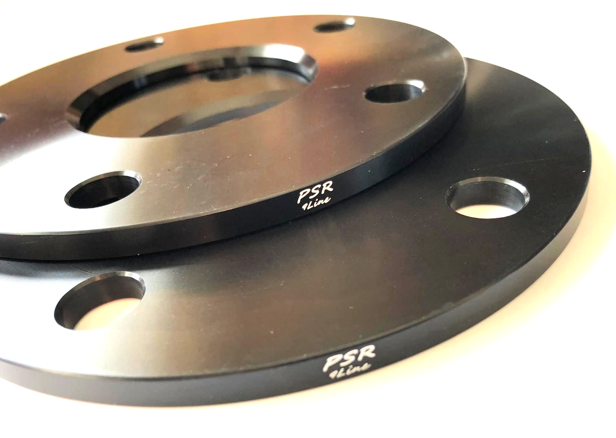 PORSCHE 7mm Wheel Spacers 5x130 With Extended AM Bolts  Precision Fit in Black