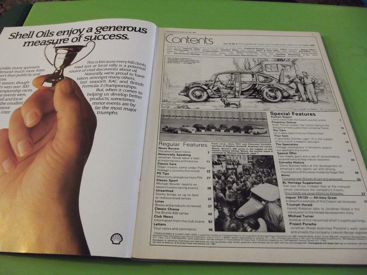 THOROUGHBRED AND CLASSIC CARS MAGAZINE JUNE 1983  #C4