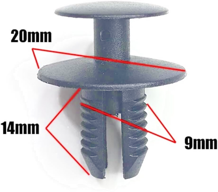 BMW Trim Clips Expanding Rivet 51471911992, 20x Qty for 1 2 3 4 5 6 7 X Z Series