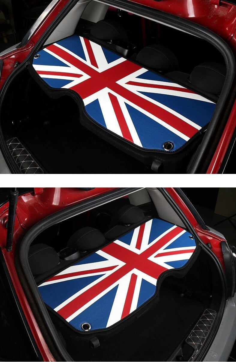 MINI R56 Parcel Shelf Leather Pad Union Jack For 2006 - 2014