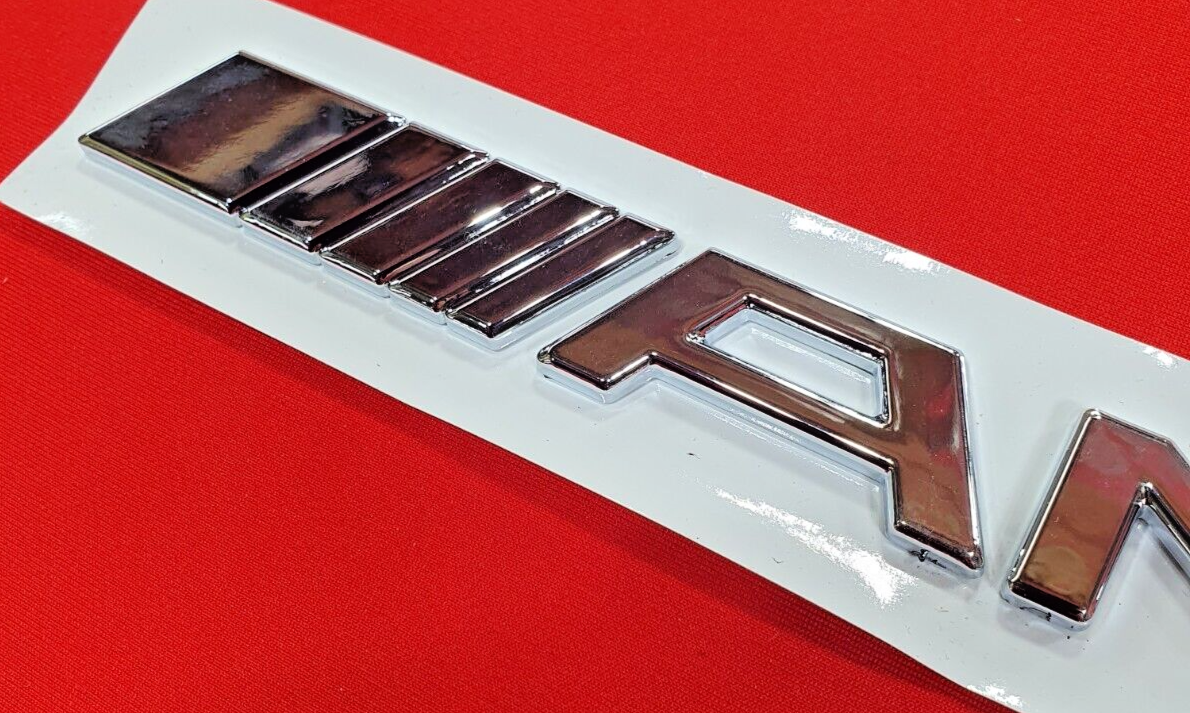 AMG Badge Logo Boot Emblem Chrome