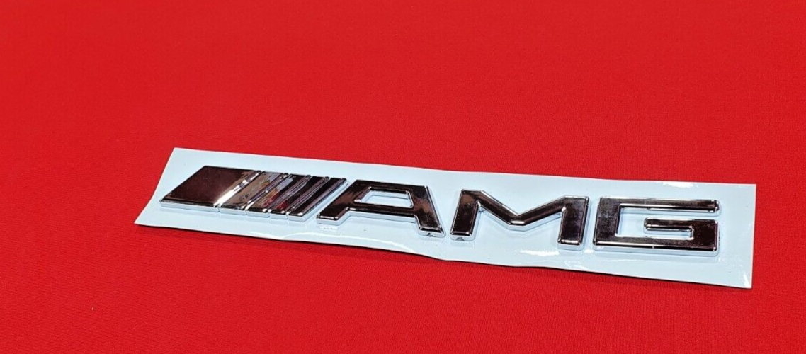 AMG Badge Logo Boot Emblem Chrome
