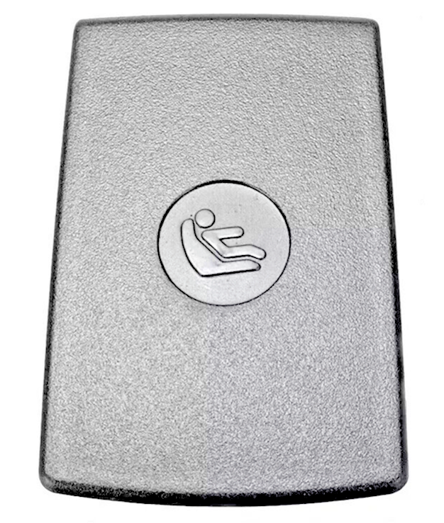 BMW Rear Childs Seat Fitting ISOFIX Trim Cover Flap in Black OE 17949110 7319686