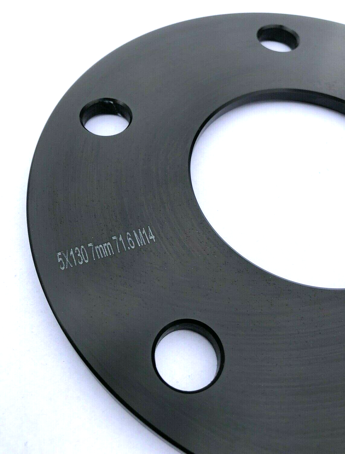 Black Porsche Wheel Spacers 7mm 5x130 Kit with Extended O.E Bolts  HubCentric.
