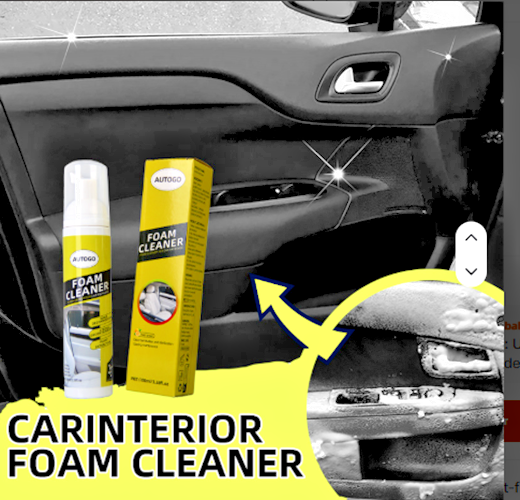 AUTOGO-PRO Foaming Car Interior & Trim Cleaner — Lemon Scent 100ml | PSR9Line