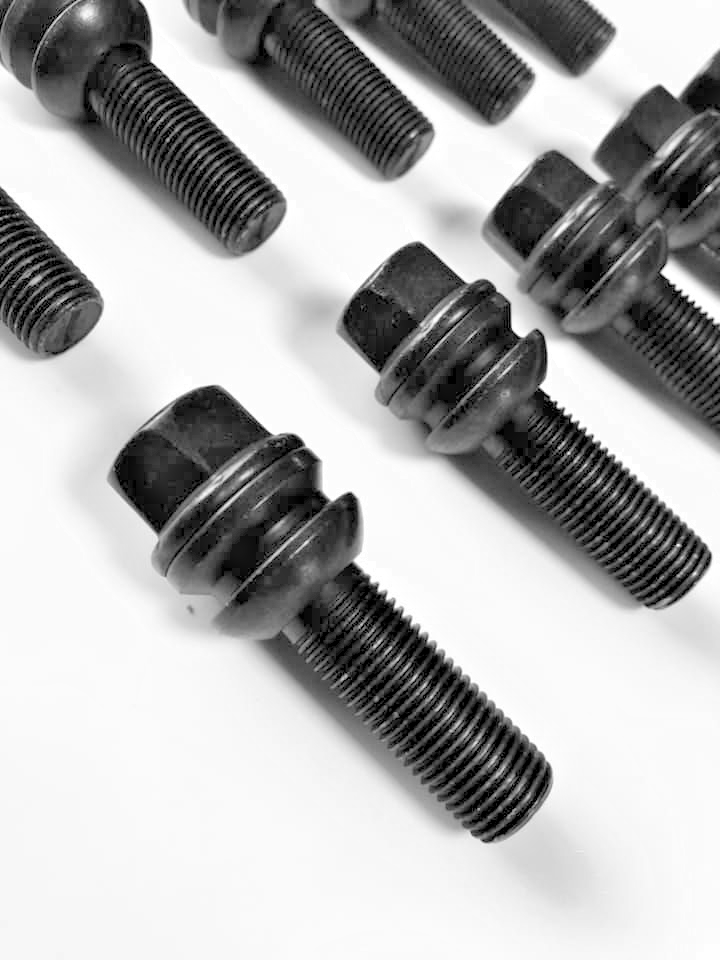 Porsche Wheel Spacers 20mm + Extended O.E Bolts Set Of 4 in Black 5x130 PSR9Line