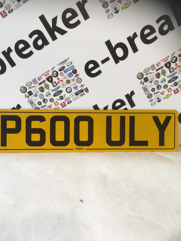 Paul Pauly P600ULY Private Number Registration Plate Number