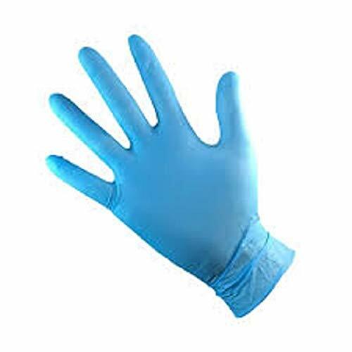 Blue Vinyl Disposable Gloves XL - Powder-Free Food Beauty Mechanics Pack of 100