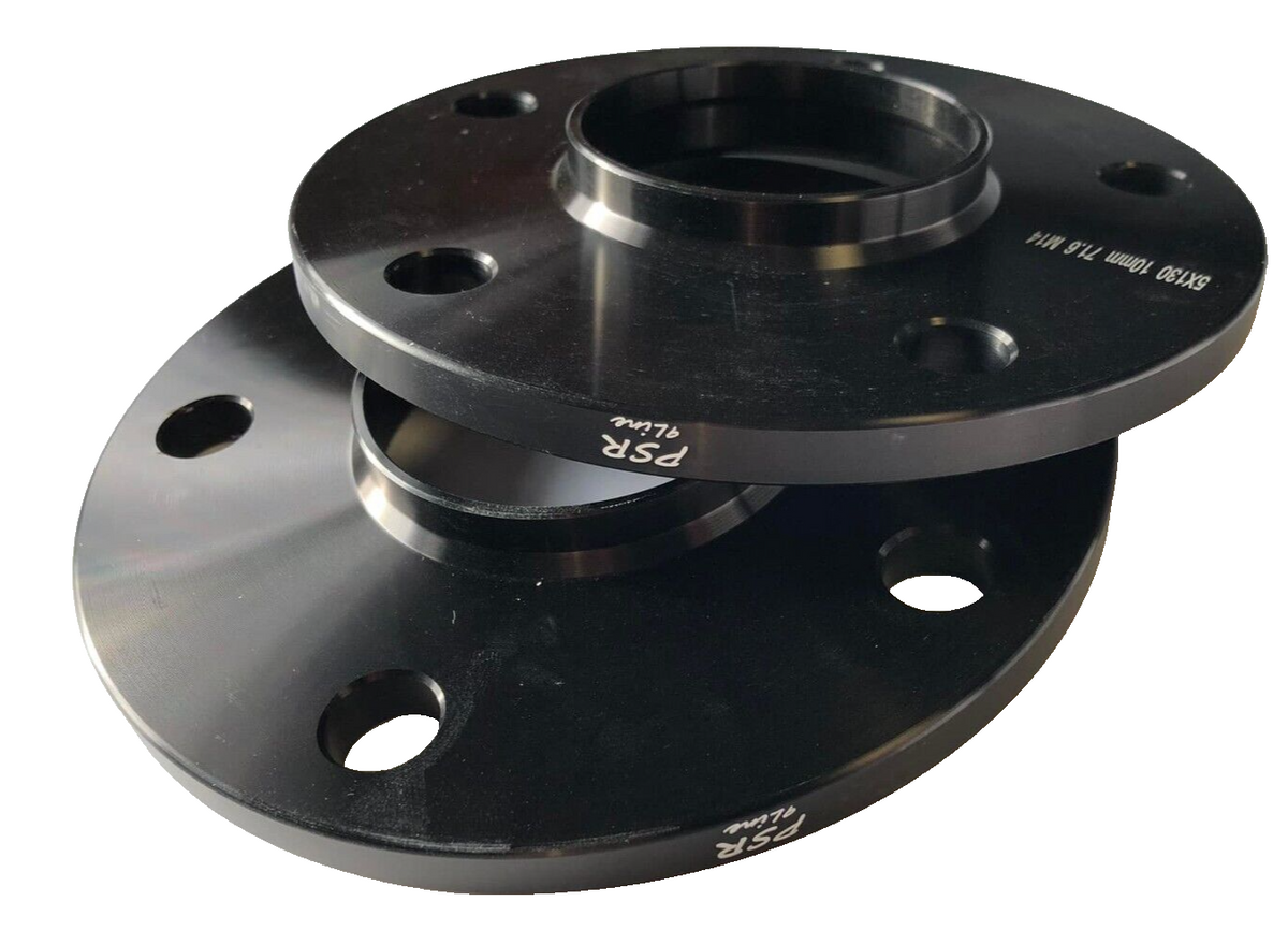 Porsche Wheel Spacers 20mm + Extended AF Bolts Set Of 2 in Black 5x130 PSR9Line