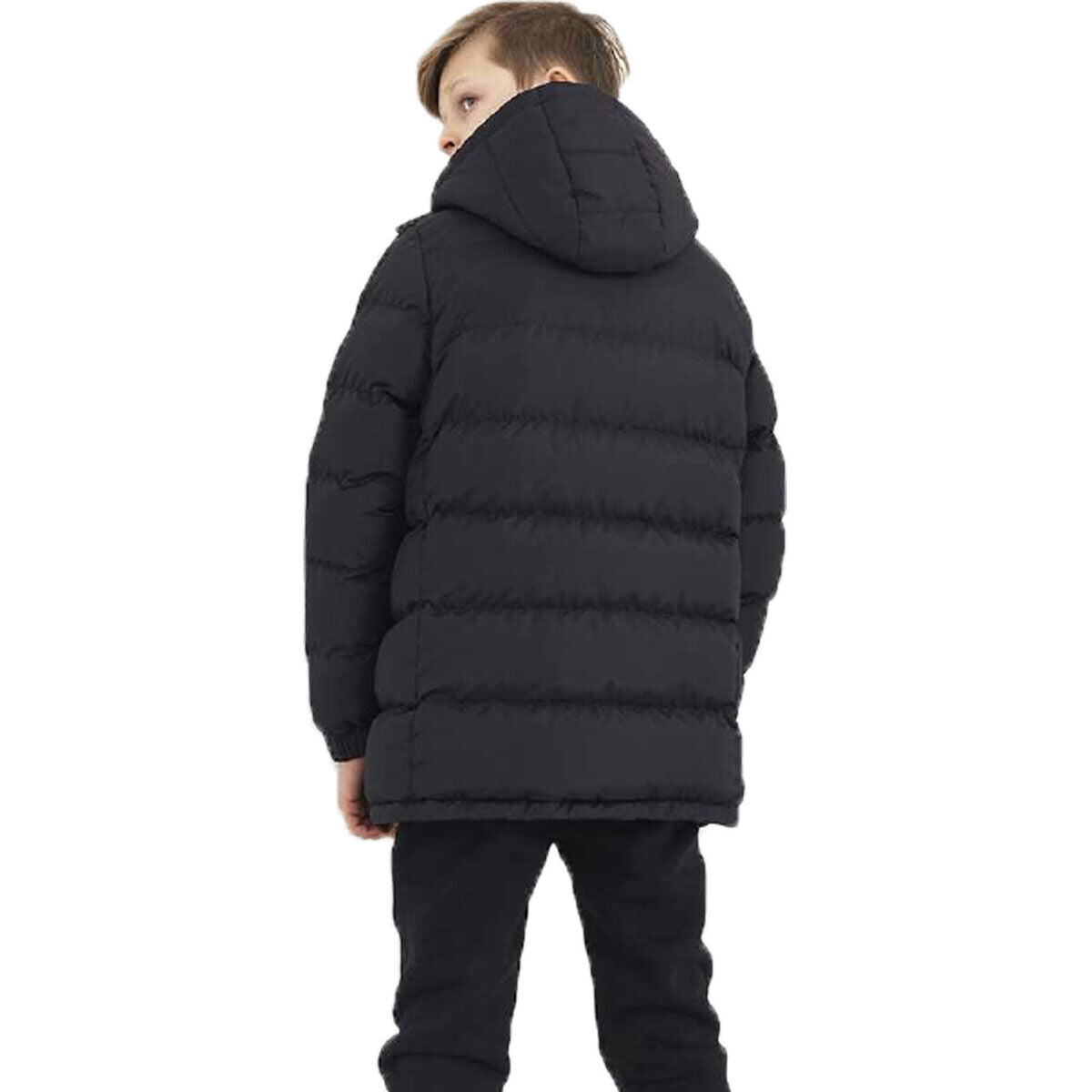 Kids Boys "Allen" Padded Hooded Longline Jacket